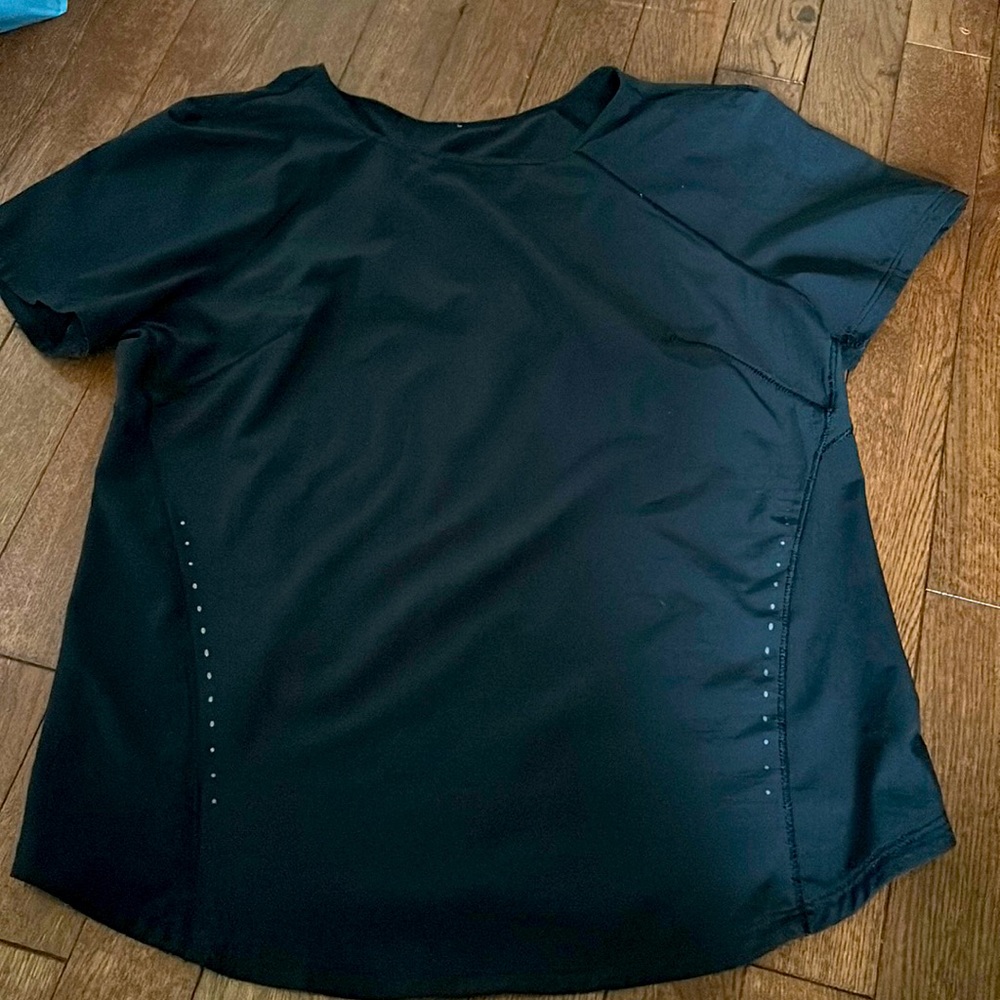 Lightweight Stretch Run Short Sleeve Size 2 in Black